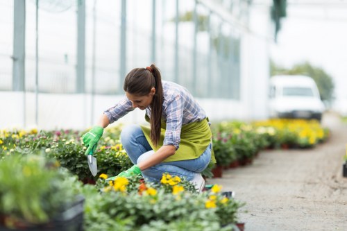 Gardener preparing tools for a safe workday